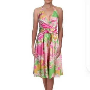JB by Julie Brown Womens Malina Floral Print Sleev